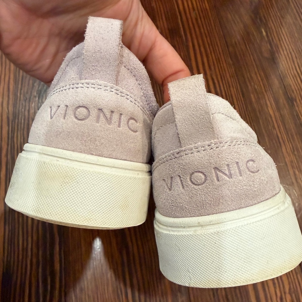 Vionic Kimmie Slip On Sneaker Mist Suede Womens Sz 6.5 Comfort Walking Shoes - Picture 5 of 8